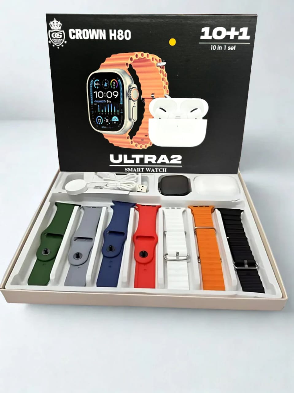 Crown H80 (7 in 1)  + Airpods